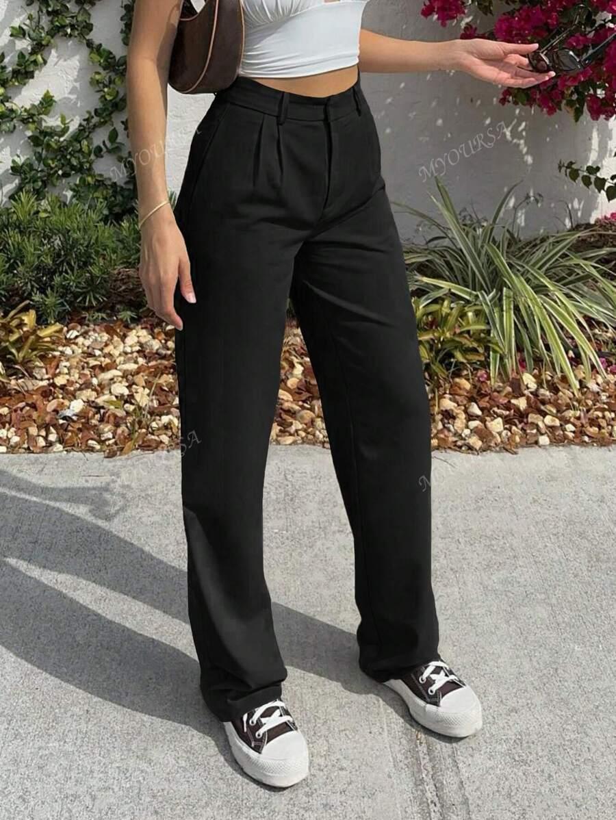 MYOURSA CZARNE SPODNIE CASUAL S06__XL