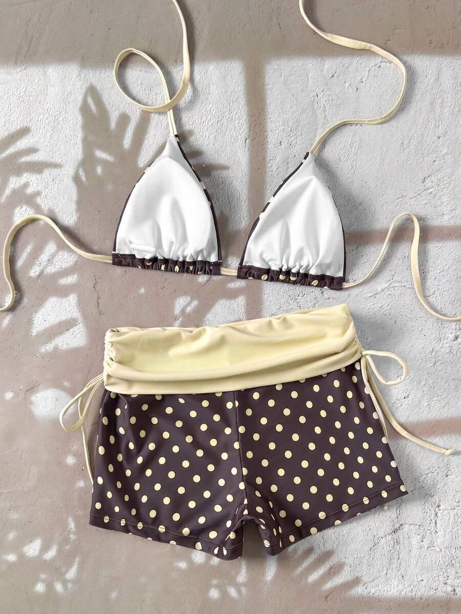 SWIM MOD DWUCZĘŚCIOWY STRÓJ KĄPIELOWY GROSZKI S09__S