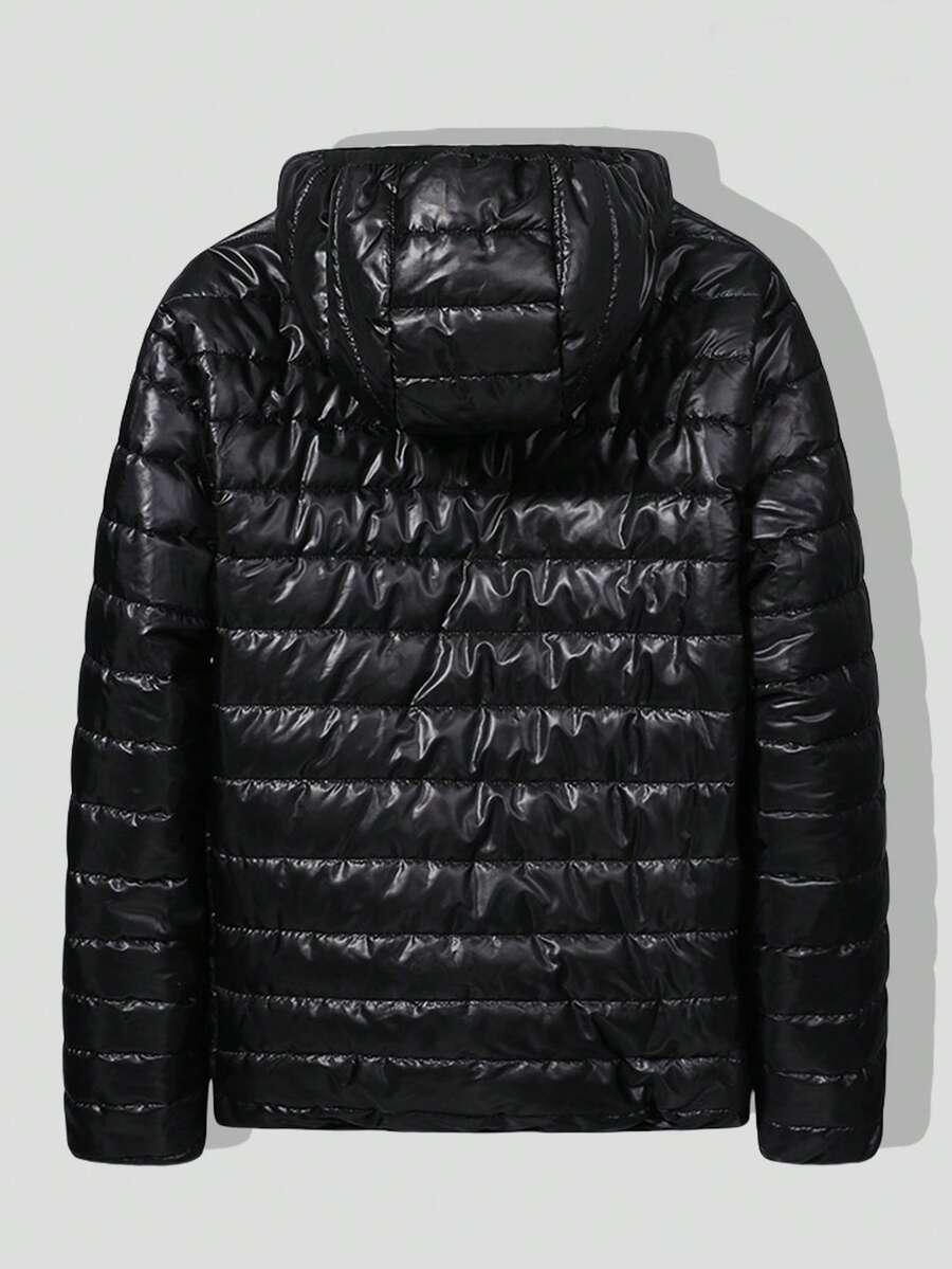 SHEIN CZARNA PIKOWANA KURTKA W01__L