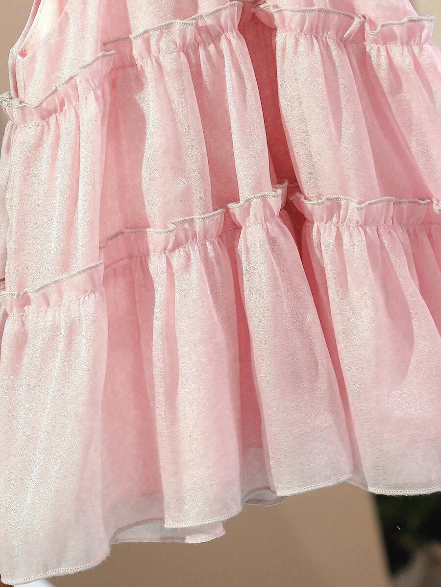 SHEIN RÓŻOWA SUKIENKA BEZ RĘKAWÓW S06__86