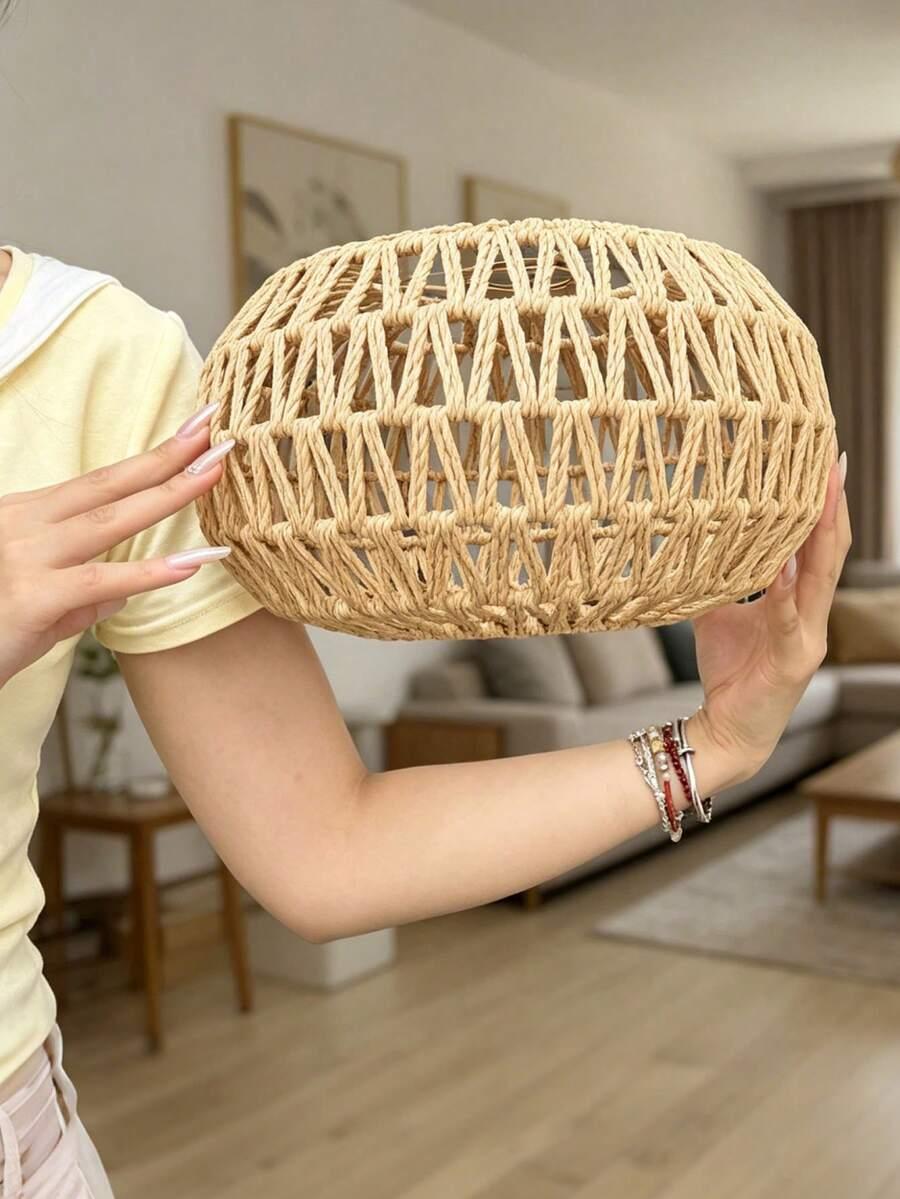 SHEIN BEŻOWY WISZĄCY ABAŻUR S07__30X17