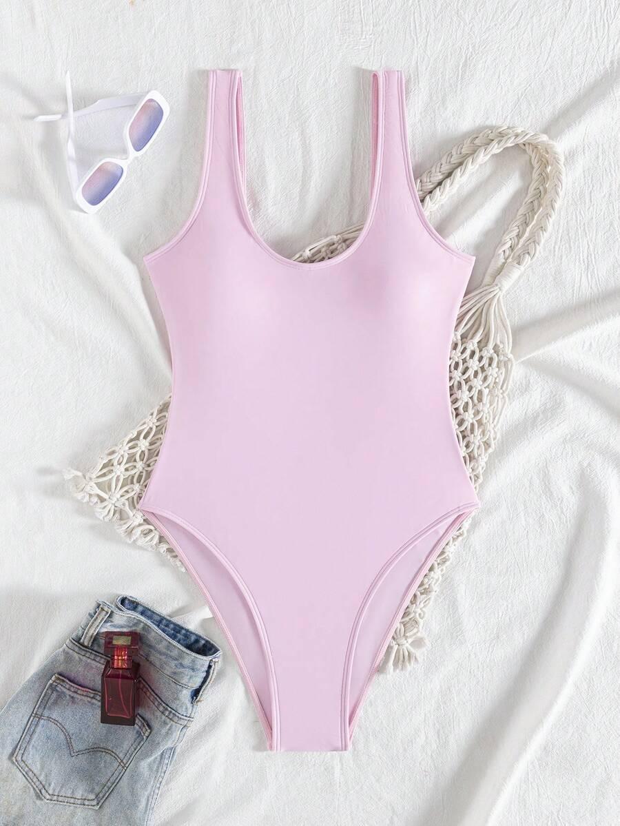 SHEIN JEDNOCZĘŚCIOWY STRÓJ KĄPIELOWY S09__L