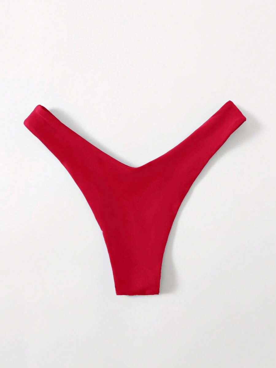 SWIM BASICS CZERWONY DÓŁ OD BIKINI S09__M