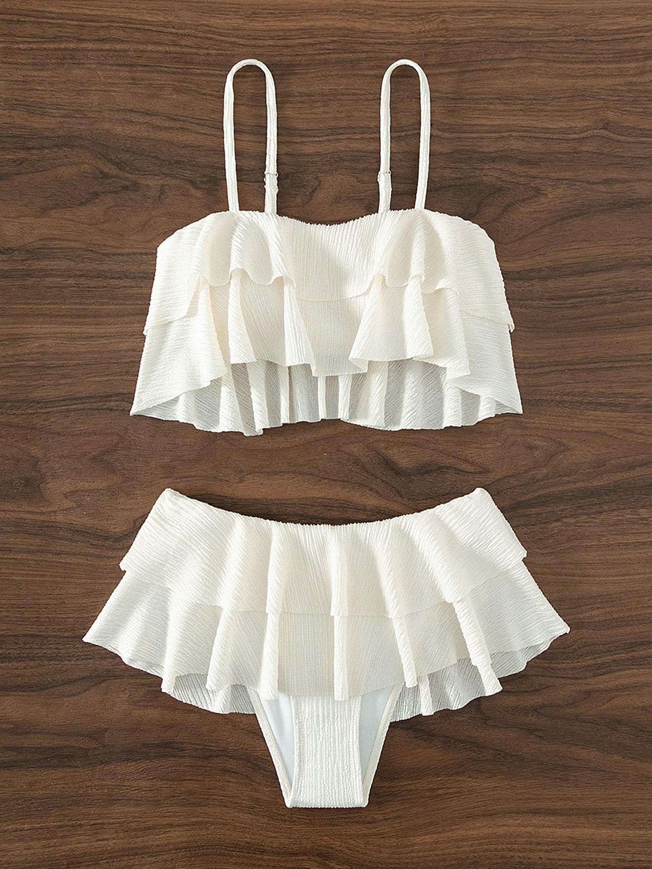 SHEIN DWUCZĘŚCIOWY KOSTIUM KĄPIELOWY S06__M