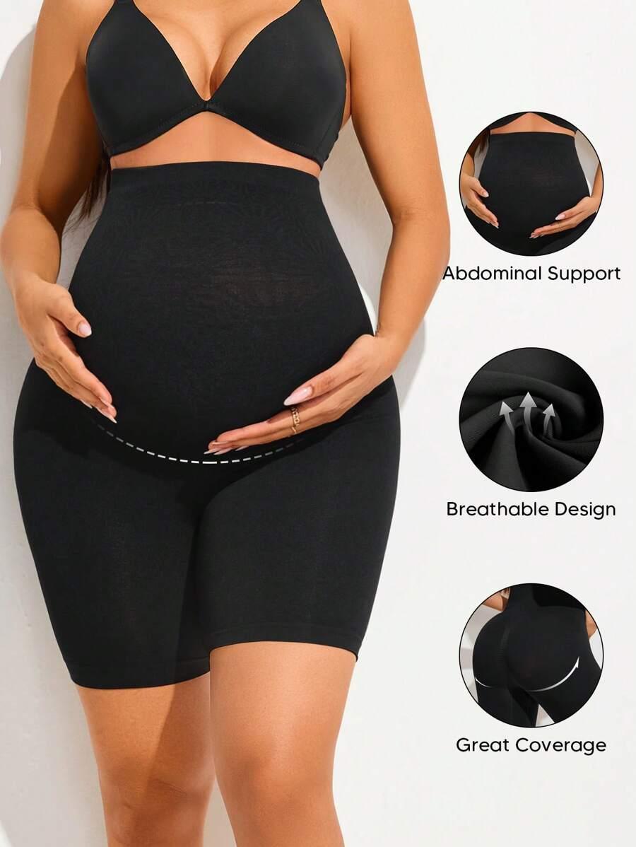 SHEIN CZARNE CIĄŻOWE LEGGINSY S06__S