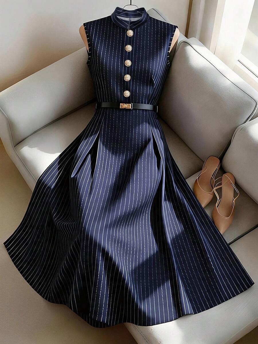 SHEIN GRANATOWA MAXI SUKIENKA PASKI S09__L