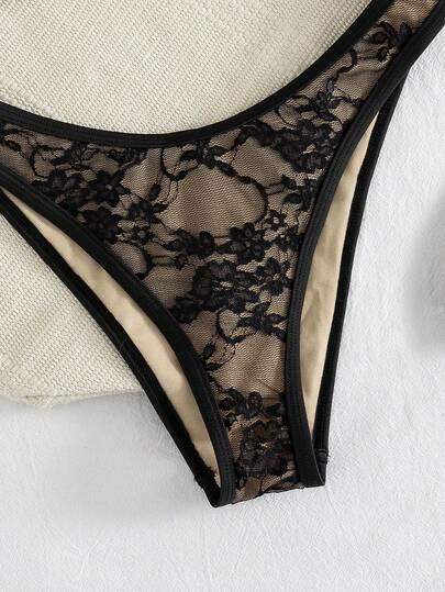 SHEIN STRÓJ KĄPIELOWY KOMPLET KORONKA S09__M