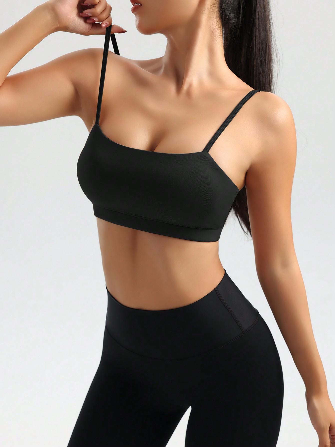 SHEIN CZARNY BIUSTONOSZ SPORTOWY S09__XL