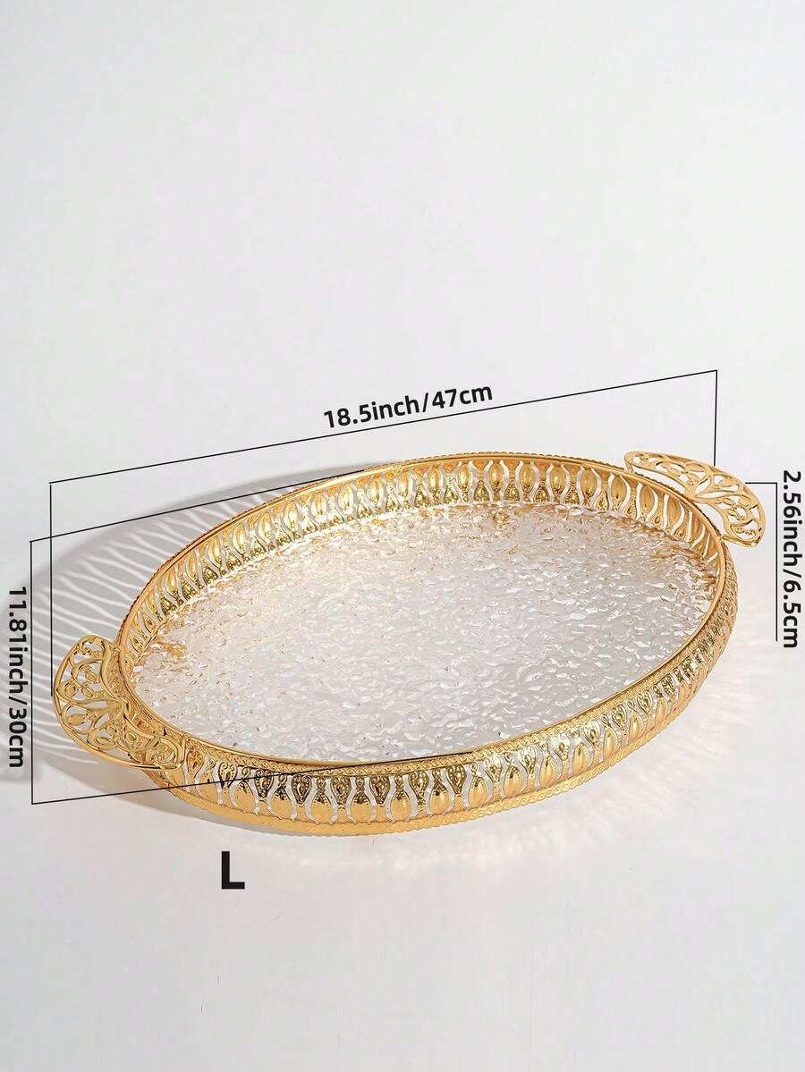 SHEIN ZŁOTA AKRYLOWA TACA S07__47X30