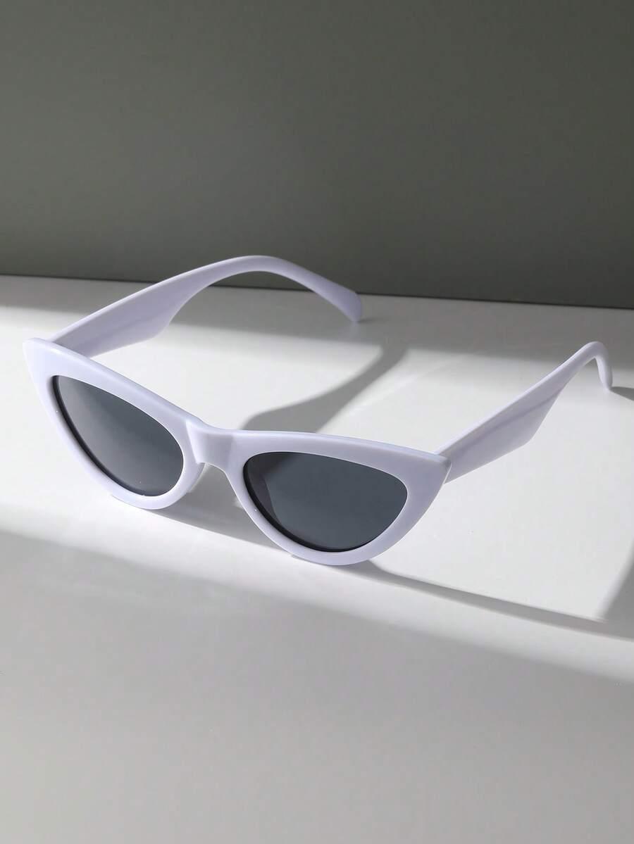 SHEIN BIAŁE OKULARY PRZECIWSŁONECZNE S07