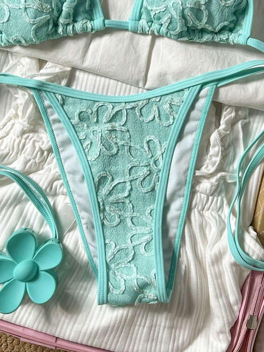 SWIM MOD NIEBIESKI DWUCZĘŚCIOWY STRÓJ KĄPIELOWY S09__L