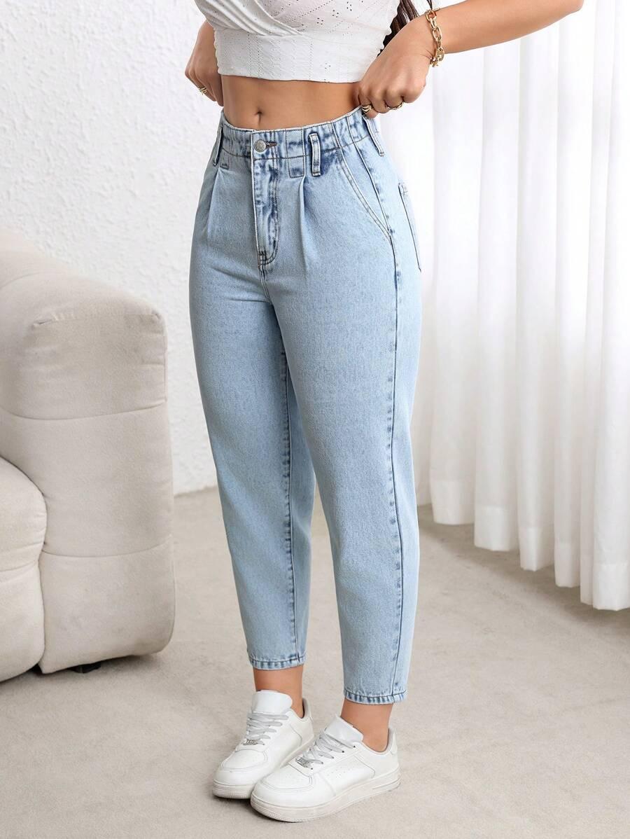 SHEIN NIEBIESKIE SPODNIE JEANS S06__L