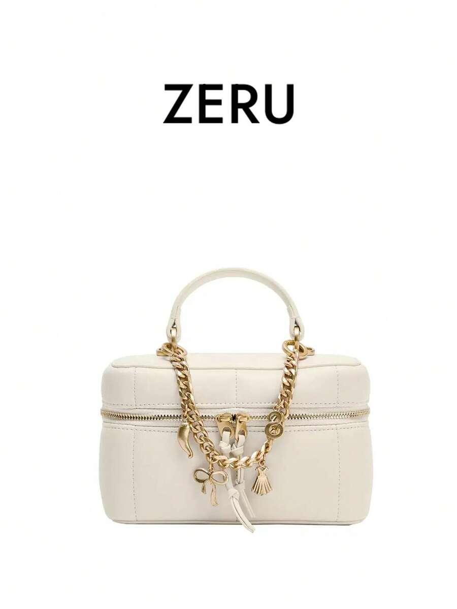 SHEIN BEŻOWA TOREBKA PASEK S07__7X12X19CM