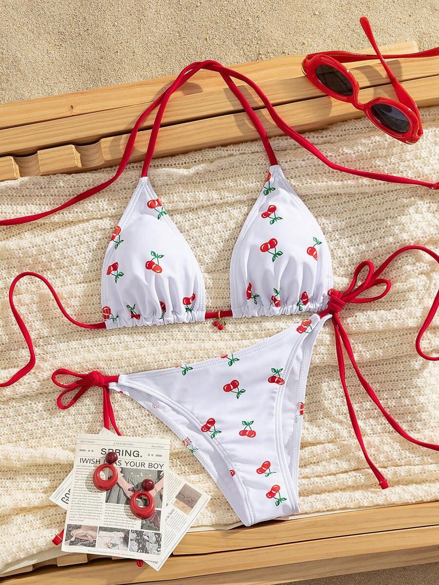 SHEIN DWUCZĘŚCIOWY STRÓJ KĄPIELOWY WZÓR S09__L