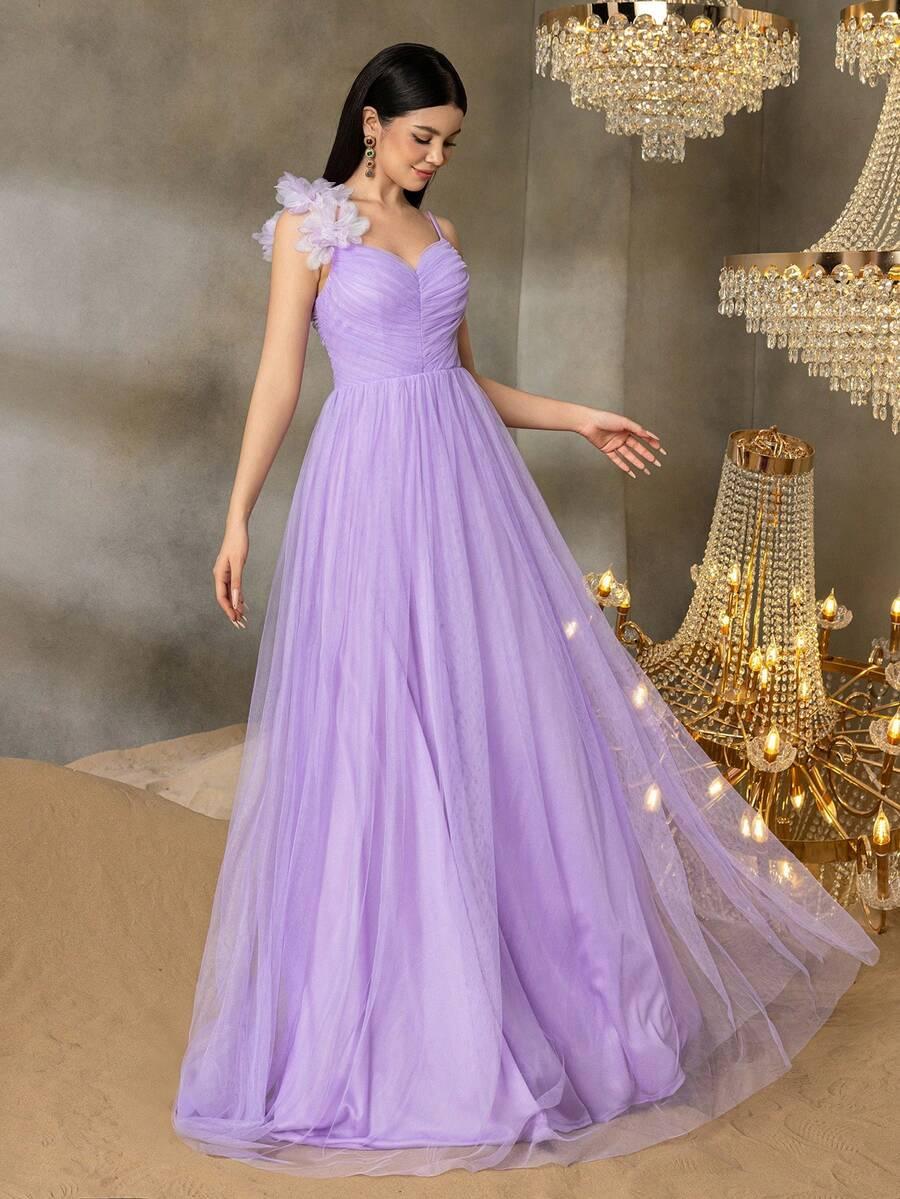 SHEIN FIOLETOWA SUKIENKA TIUL S06__162/166