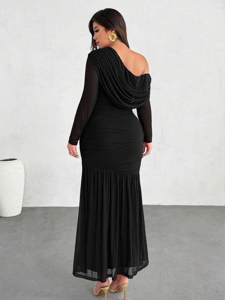 FIRERIE CZARNA MAXI SUKIENKA S06__XXL