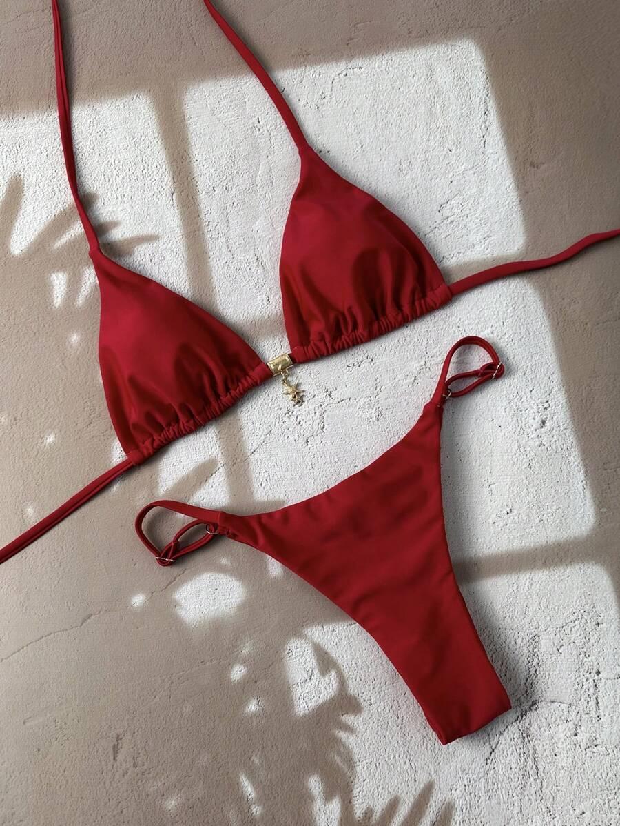 SWIM CHICCIA DÓŁ OD BIKINI STRINGI MARSZCZENIE PK01__L