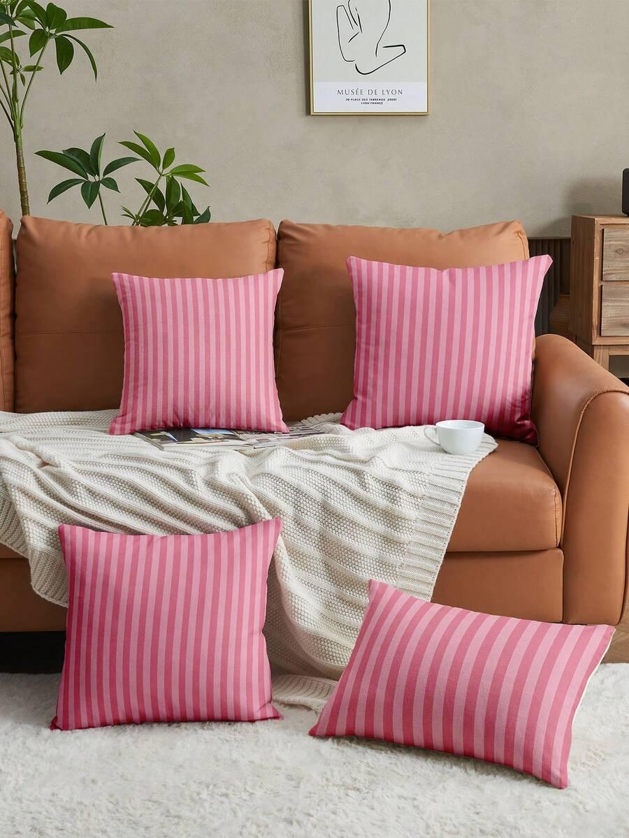 SHEIN DEKORACYJNA POSZEWKA NA PODUSZKĘ WZÓR PASKI S07__30X50CM