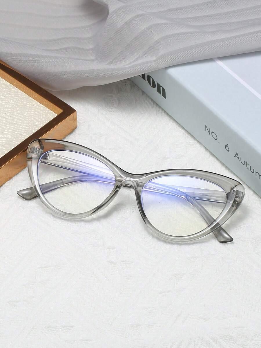 SHEIN SZARE OKULARY ZERÓWKI S07
