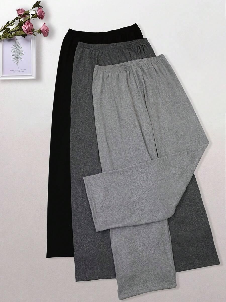 SHEIN SZARE SPODNIE PROSTA NOGAWKA S06__S