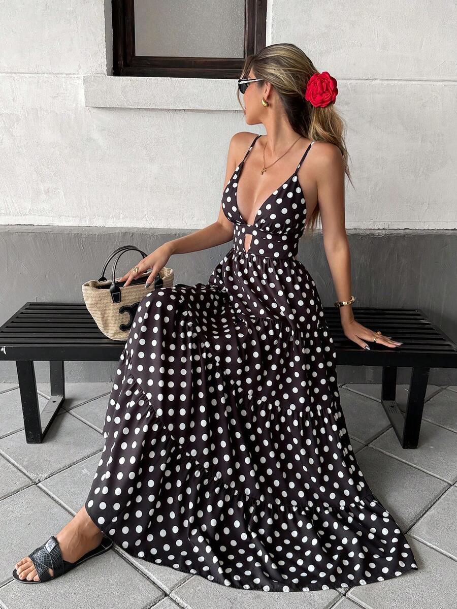 PARIAURA CZARNA MAXI SUKIENKA S06__L