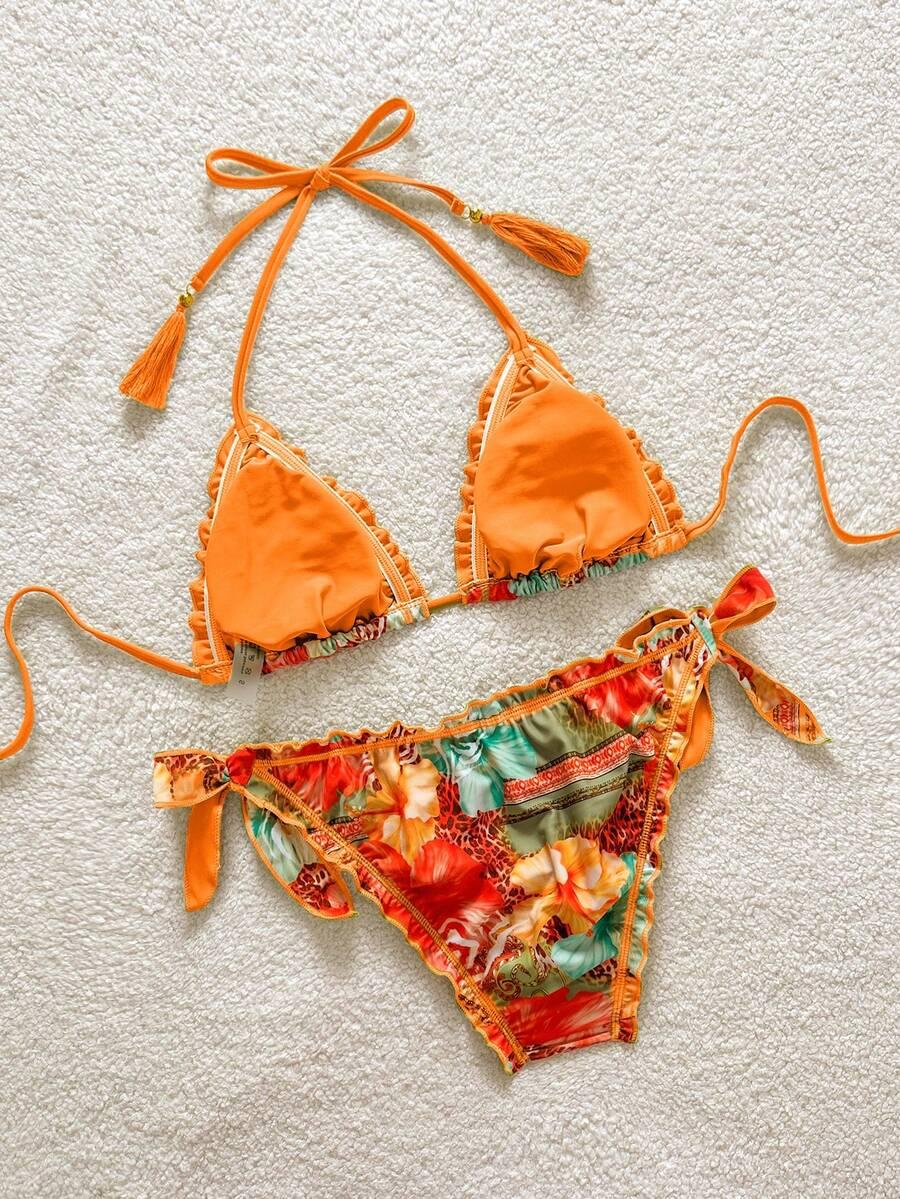 SHEIN DWUCZĘŚCIOWY STRÓJ KĄPIELOWY S09__XL