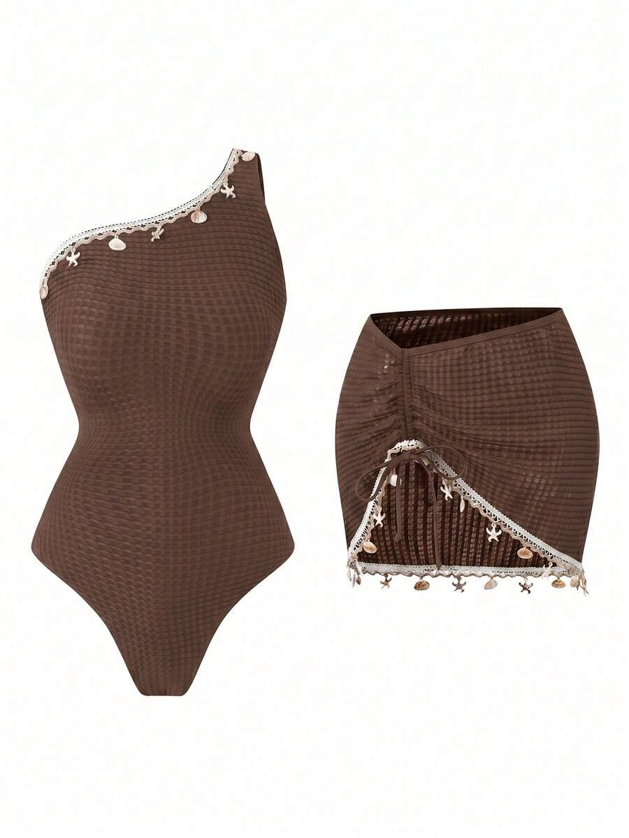 SWIM OASIS JEDNOCZĘŚCIOWY STRÓJ KĄPIELOWY SPÓDNICA KOMPLET S09__M