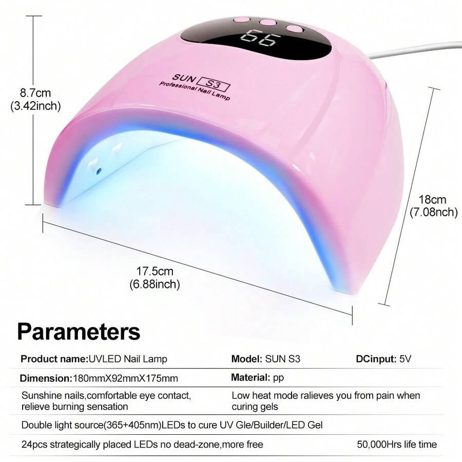 LIMEGIRL LAMPA DO PAZNOKCI UV LED S07__17,5X8,7X18
