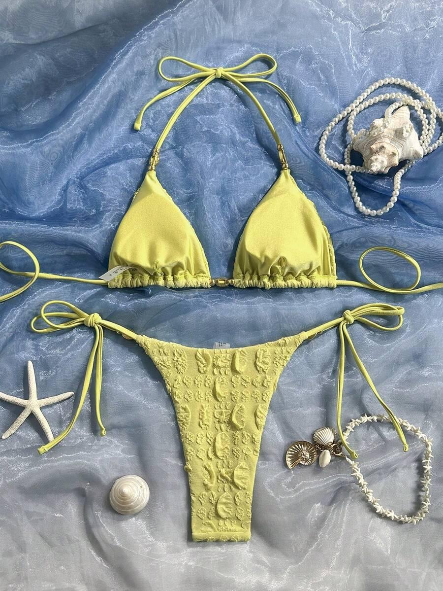 SHEIN DWUCZĘŚCIOWY STRÓJ KĄPIELOWY S09__M