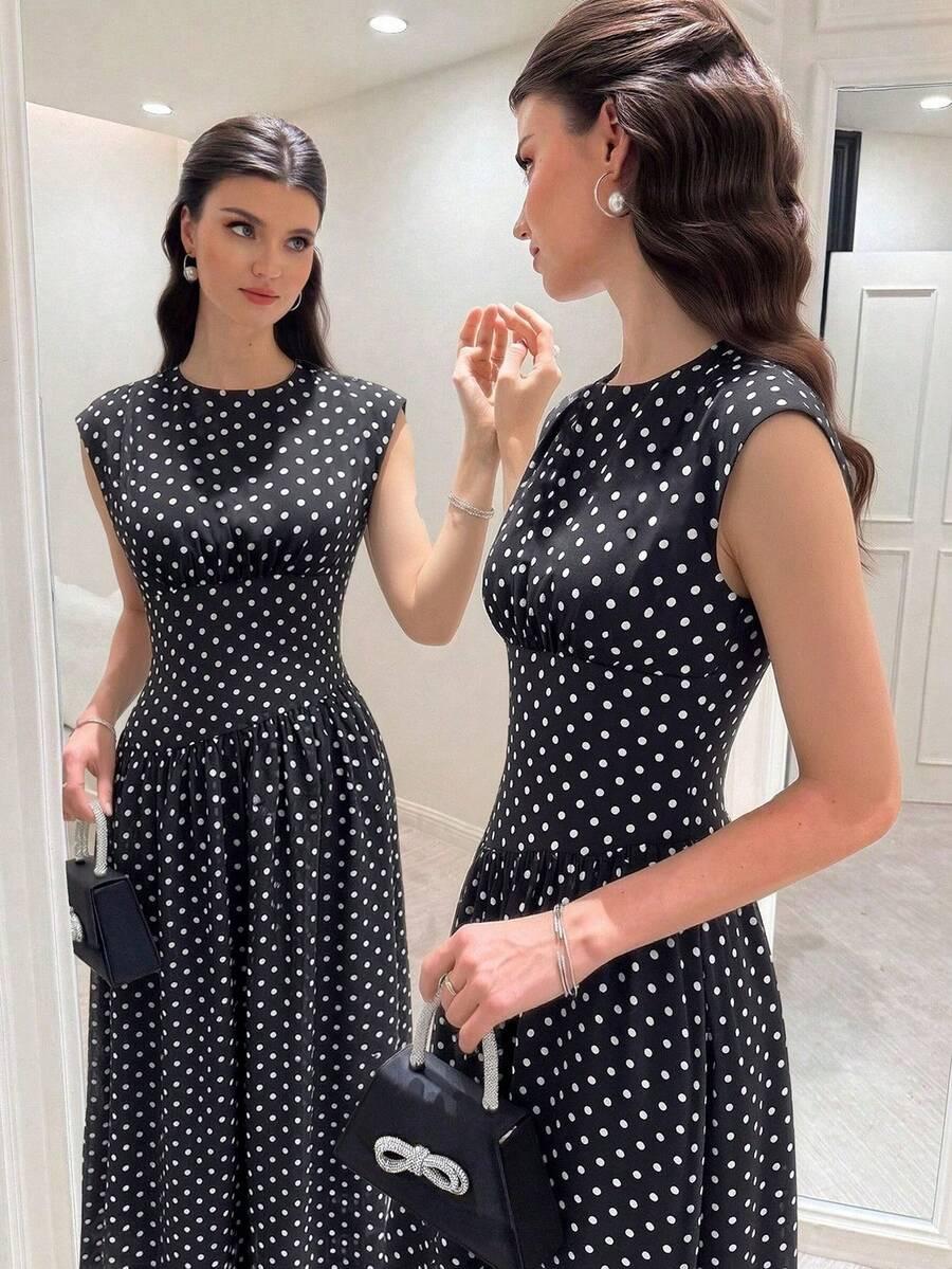 MODELYN CZARNA MIDI SUKIENKA S09__L