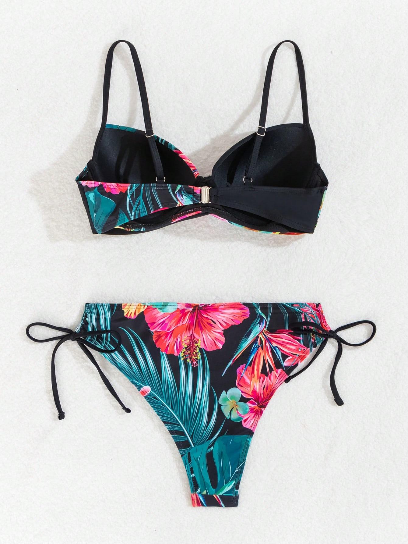 SHEIN DWUCZĘŚCIOWY STRÓJ KĄPIELOWY S06__M