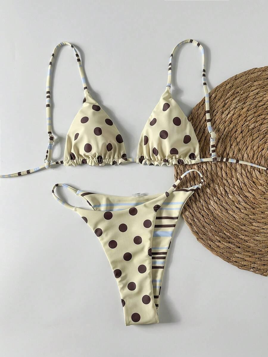 SHEIN DWUCZĘŚCIOWY STRÓJ KĄPIELOWY WZÓR S09__L