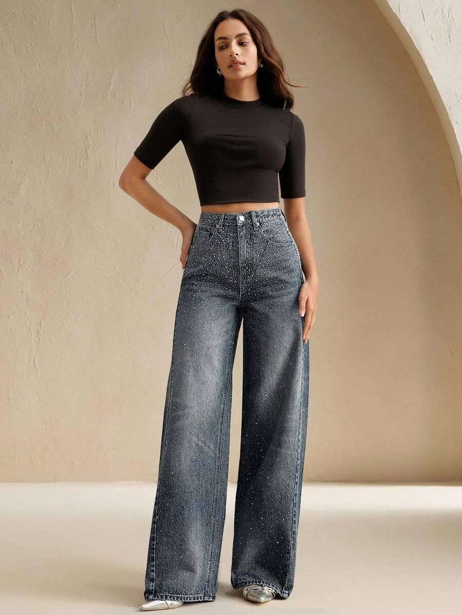 ANEWSTA SPODNIE JEANS KIESZENIE S06__S