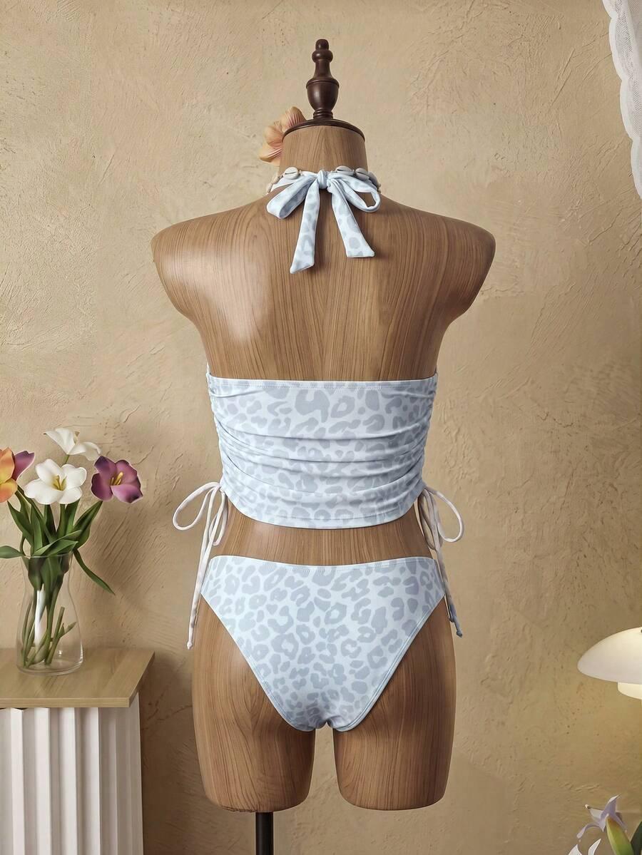 SWIM VCAY DWUCZĘŚCIOWY STRÓJ KĄPIELOWY TANKINI ANIMAL PRINT S09__M