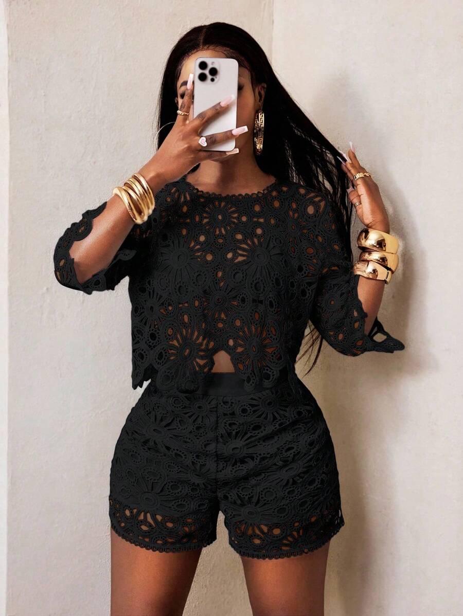 SHEIN BLUZKA KRÓTKI RĘKAW S06__M