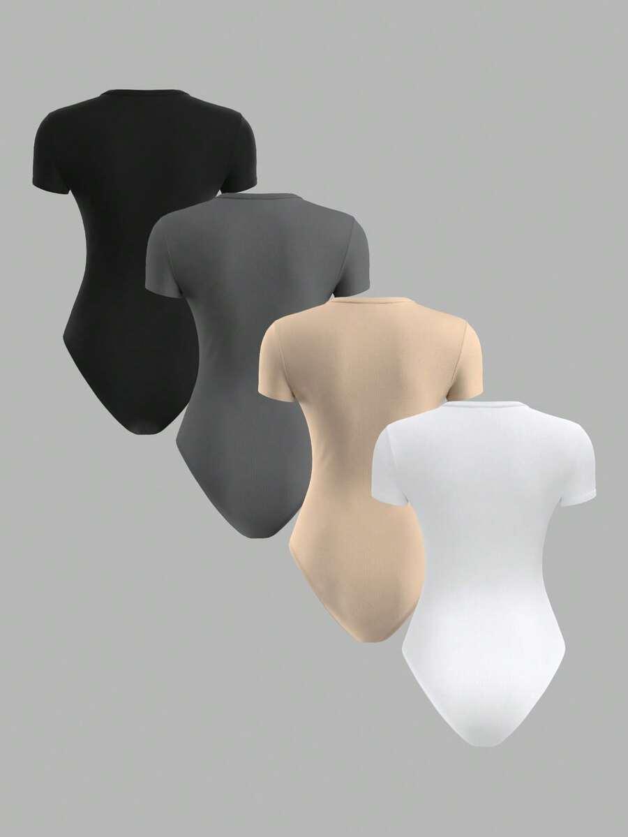 SHEIN BODY KRÓTKI RĘKAW 4-PACK S06__S
