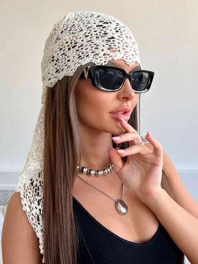 SHEIN CHUSTA NA GŁOWĘ KORONKA S07