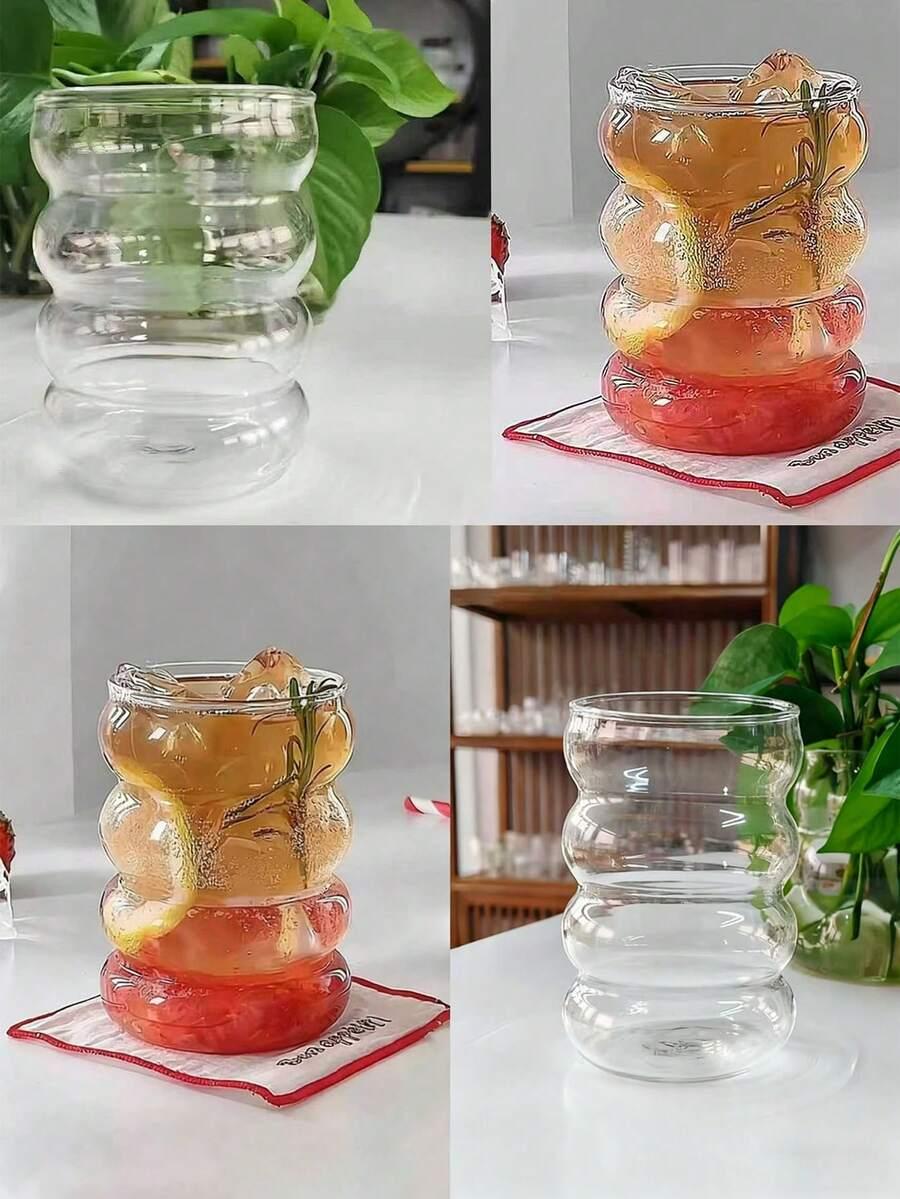 SHEIN PRZEZROCZYSTA SZKLANKA 3-PACK S07__350ML