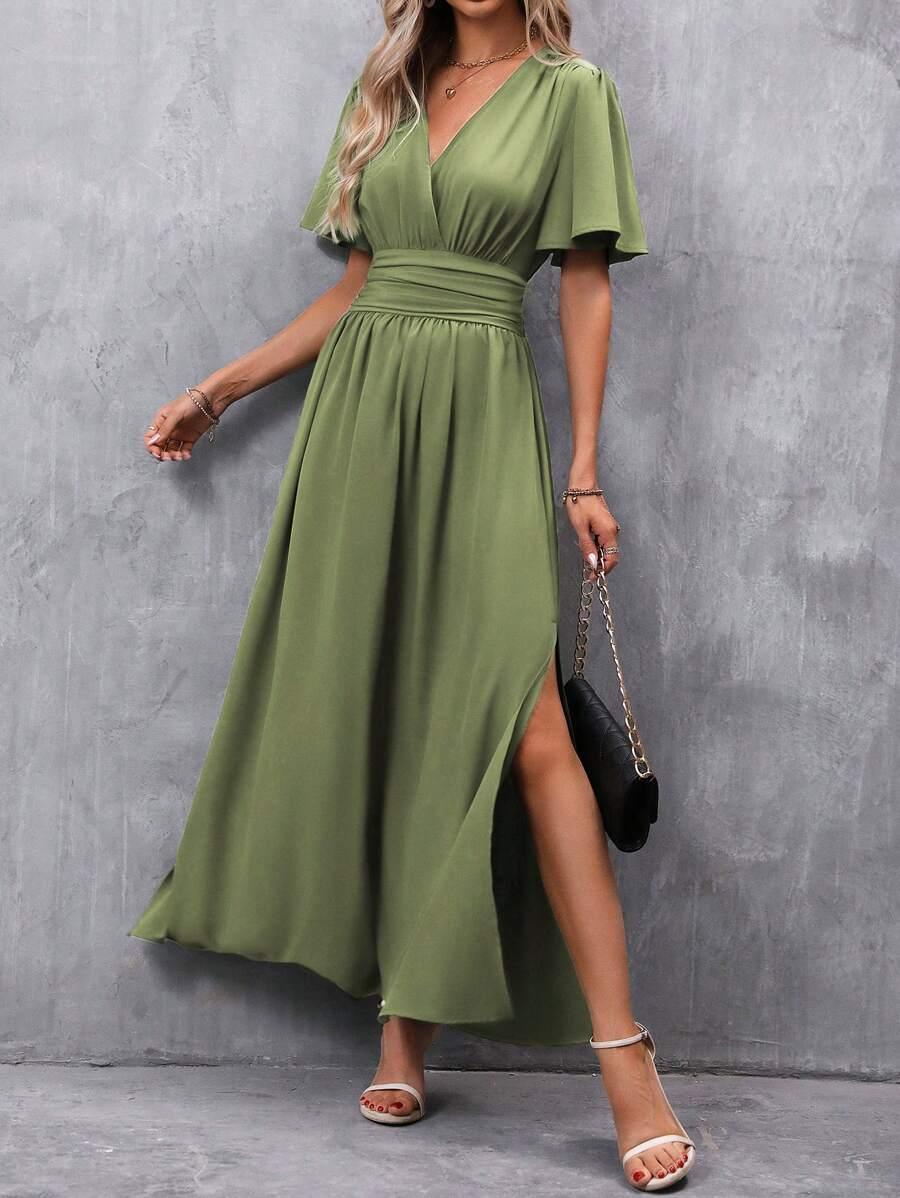 SHEIN MAXI SUKIENKA V-NECK S06__S