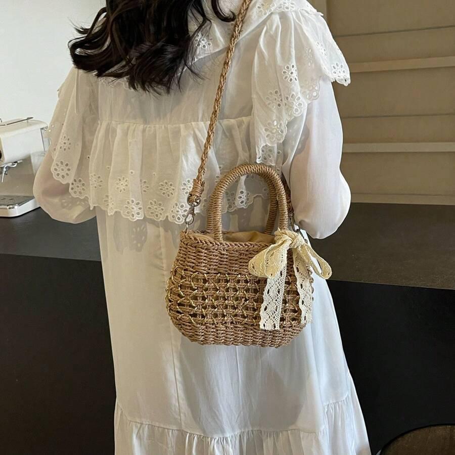 SHEIN MAŁA BRĄZOWA TOREBKA S07__21X16