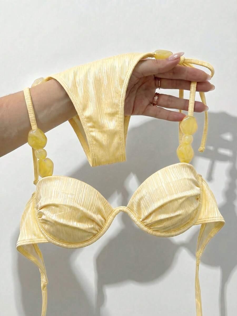 SHEIN DWUCZĘŚCIOWY STRÓJ KĄPIELOWY S09__M