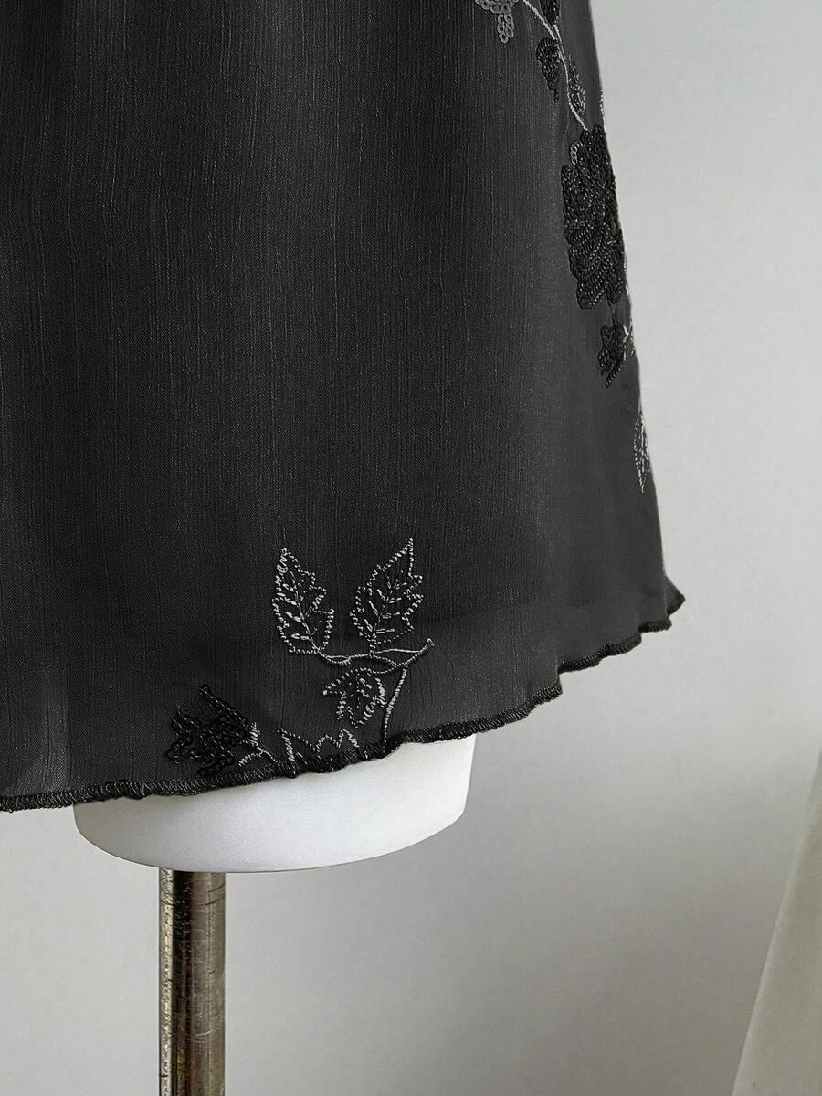 SHEIN CZARNA MINI SPÓDNICA S06__S