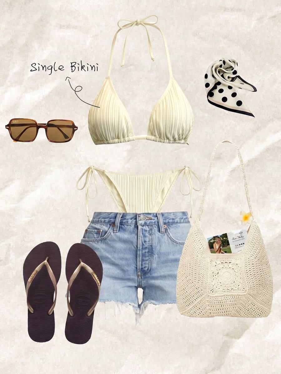 SHEIN DWUCZĘŚCIOWY STRÓJ KĄPIELOWY S09__S