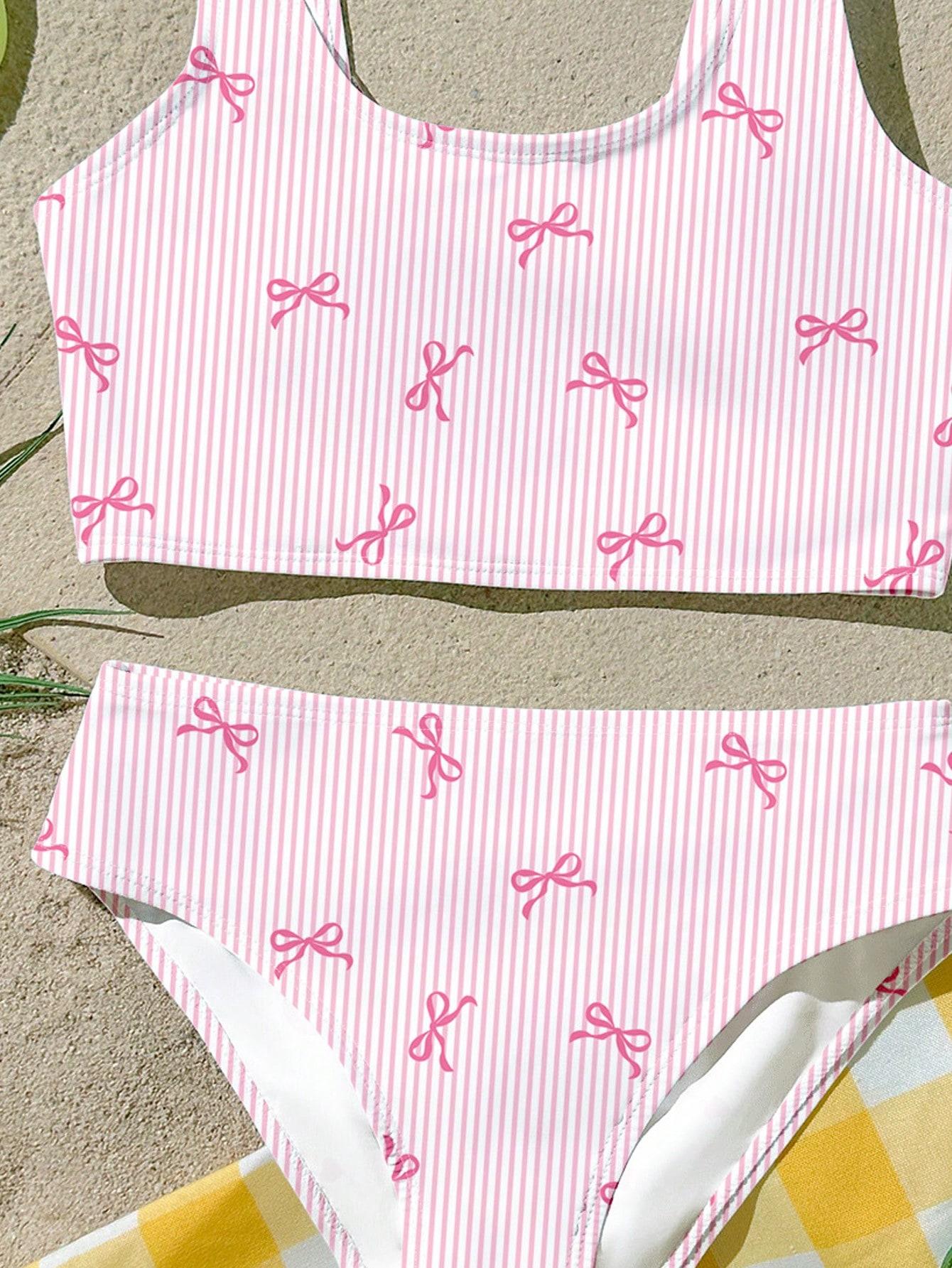 SHEIN DWUCZĘŚCIOWY STRÓJ KĄPIELOWY WZÓR S09__146-152