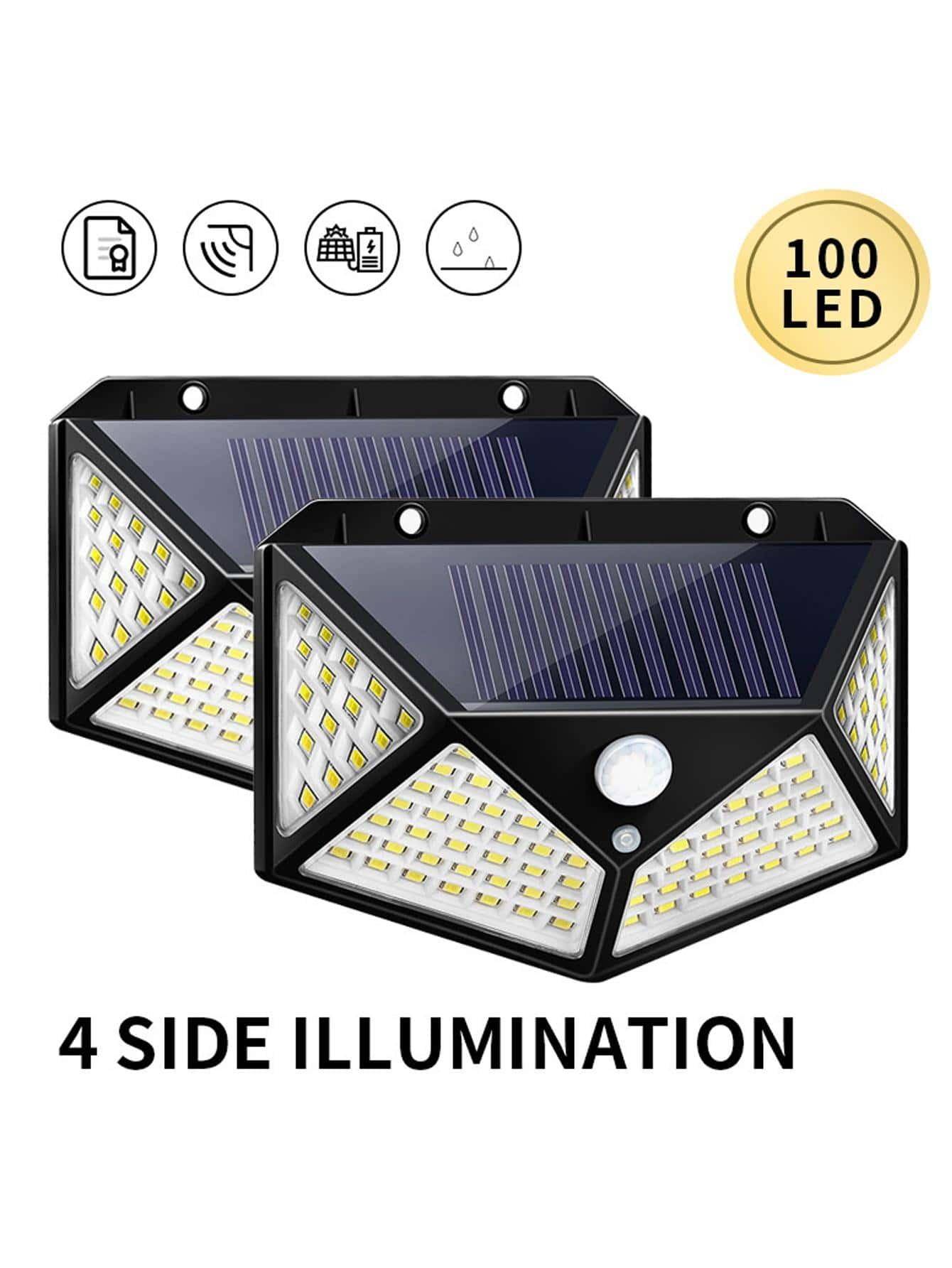 SHEIN CZARNA LAMPA SOLARNA S07__13,7X11CM
