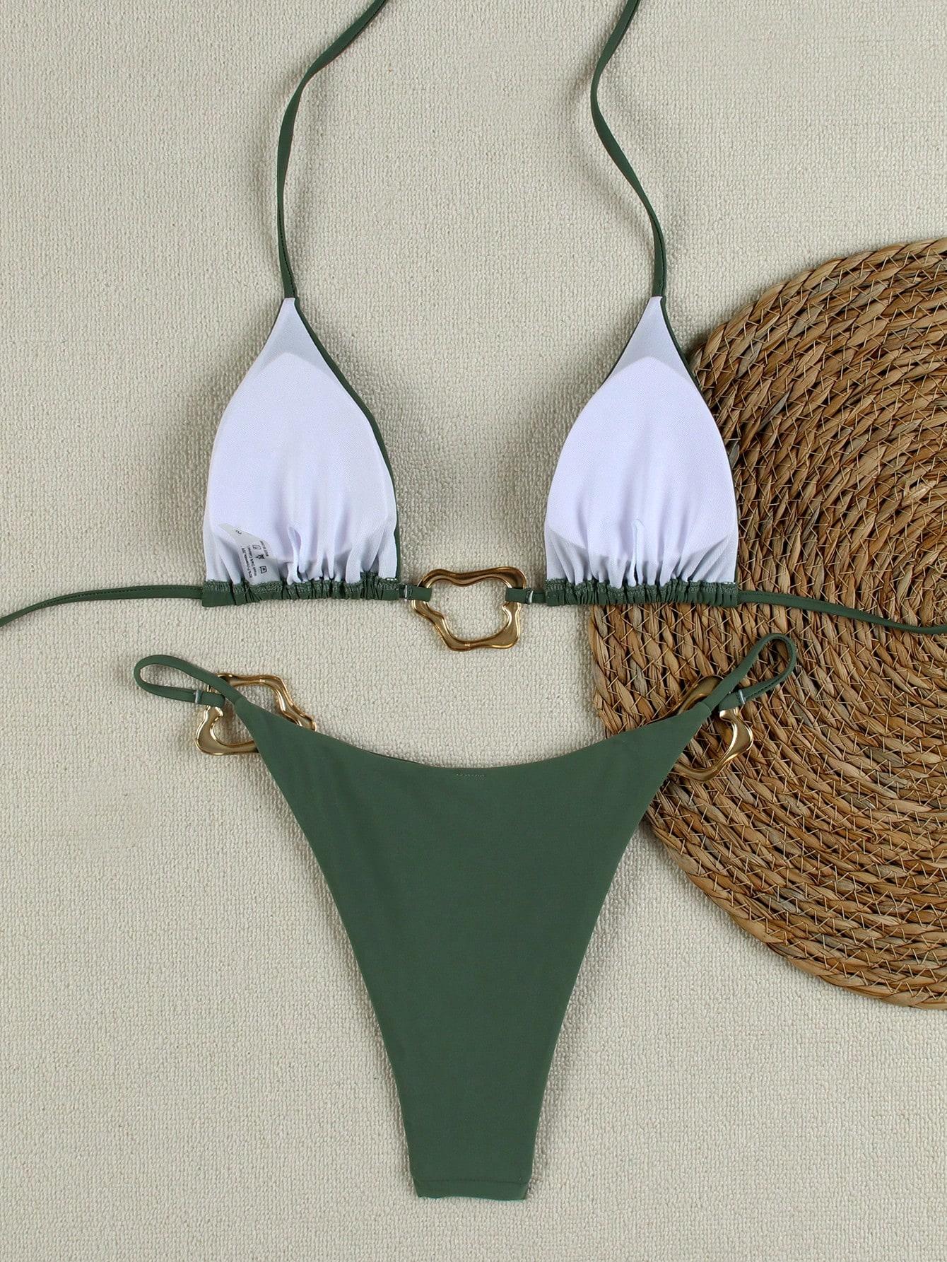 SHEIN STROJ KĄPIELOWY DWUCZĘŚCIOWY S09__XS