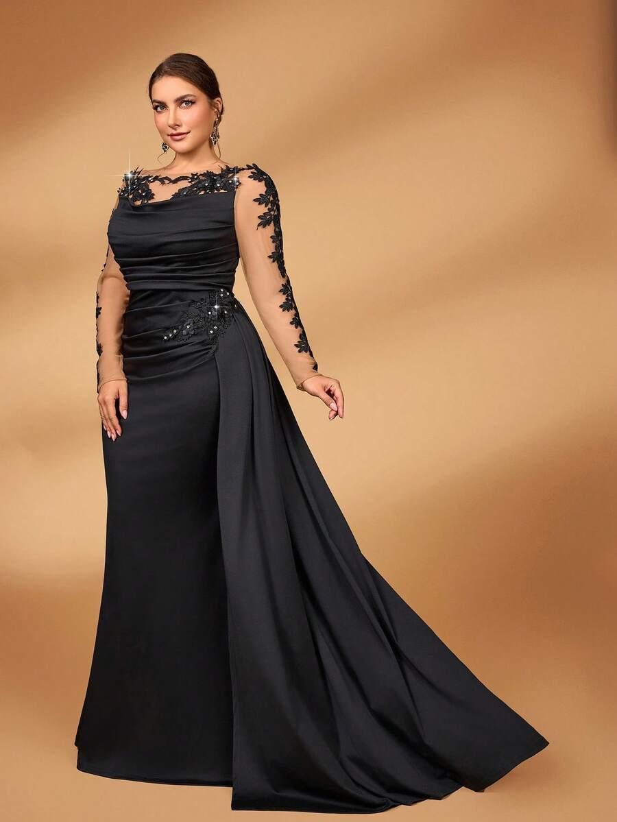 SERIN CZARNA MAXI SUKIENKA S06__46