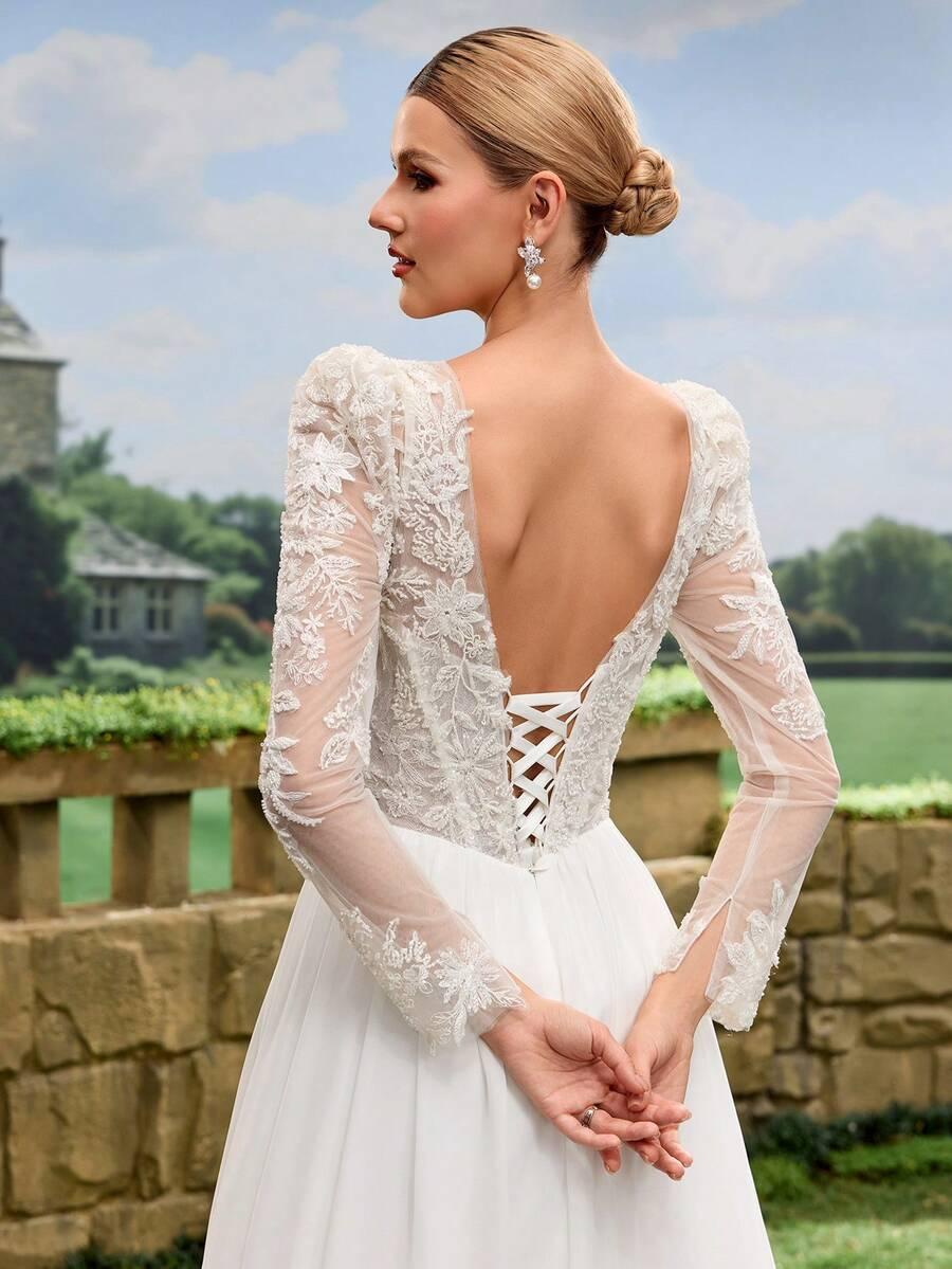 SHEIN BIAŁA SUKNIA ŚLUBNA S06__XS