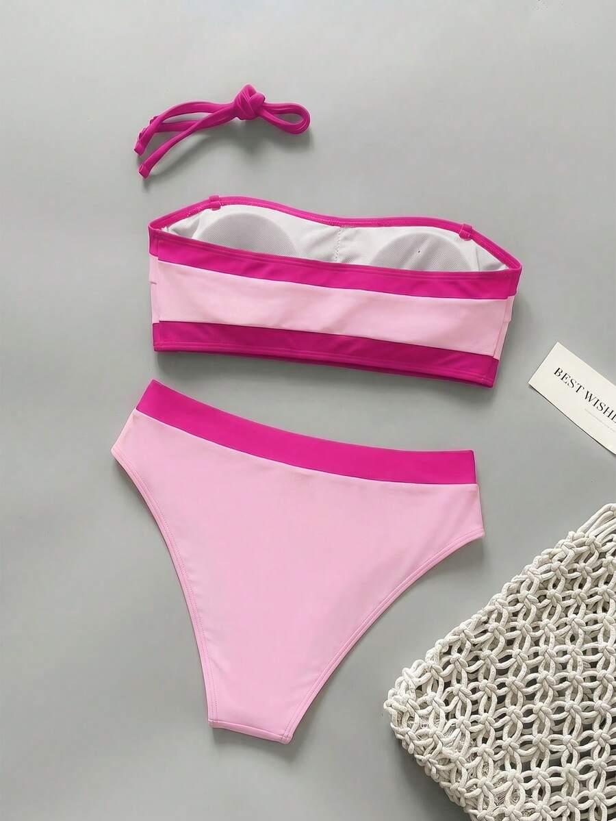 SHEIN DWUCZĘŚCIOWY STRÓJ KĄPIELOWY S09__S