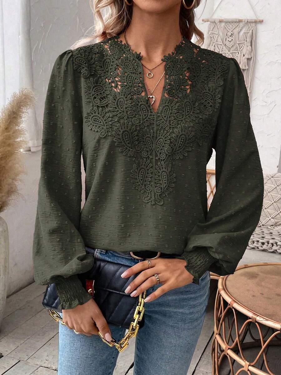 SHEIN ZIELONA BLUZKA TEKSTURA S06__48